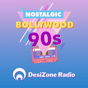 Nostalgic Bollywood 90s by DesiZone Radio logo